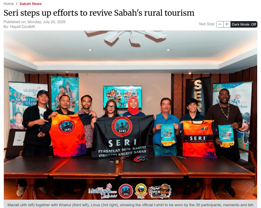 Daily Express Malaysia · Seri steps up efforts to revive Sabah's rural tourism